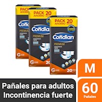 Pack x3 de Pañal Cotidian Premium Tanga Talla G 20 un